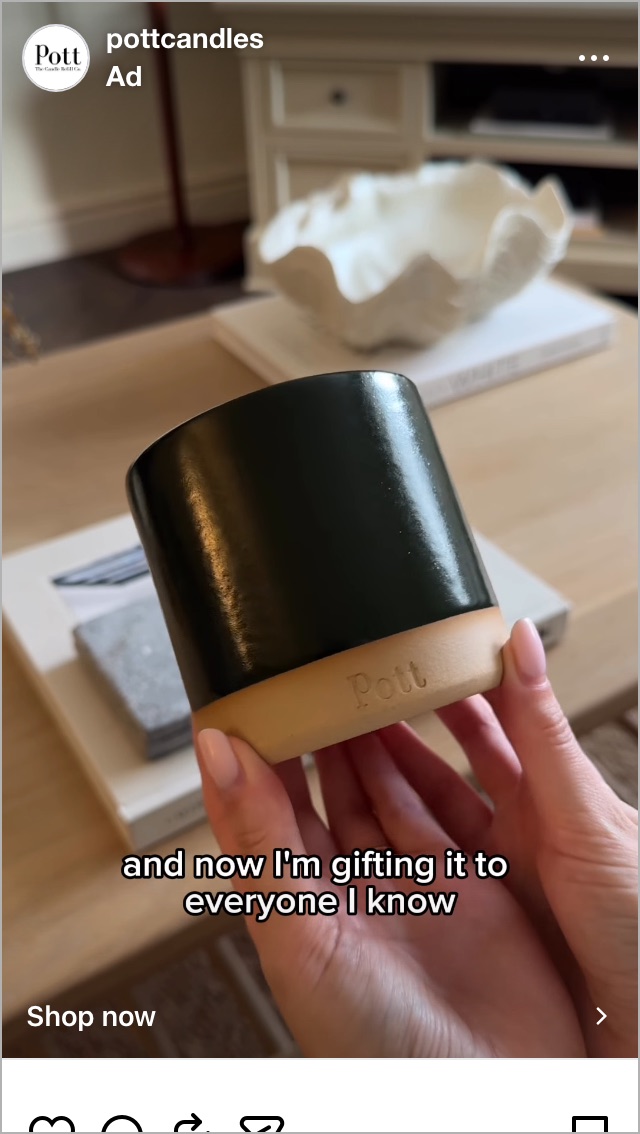 Ad 179 as it appears on Instagram